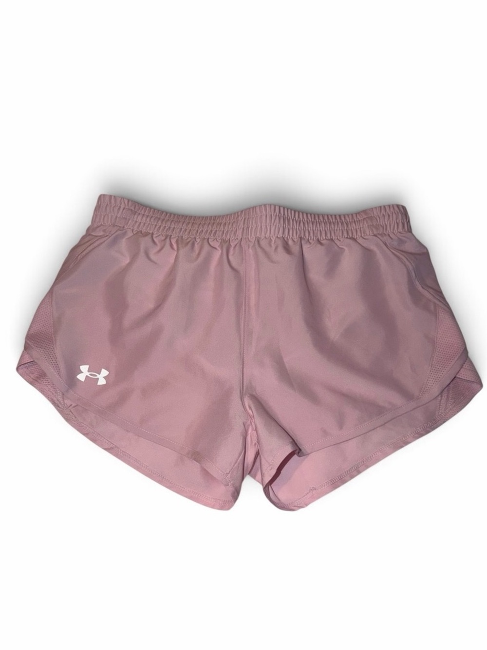 Girls Under Armour Light Pink Athletic Shorts Youth Large